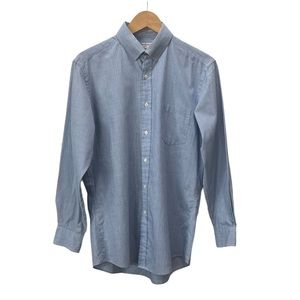 Vintage Yves Saint Laurent Preppy Button Down Pinstripe Shirt